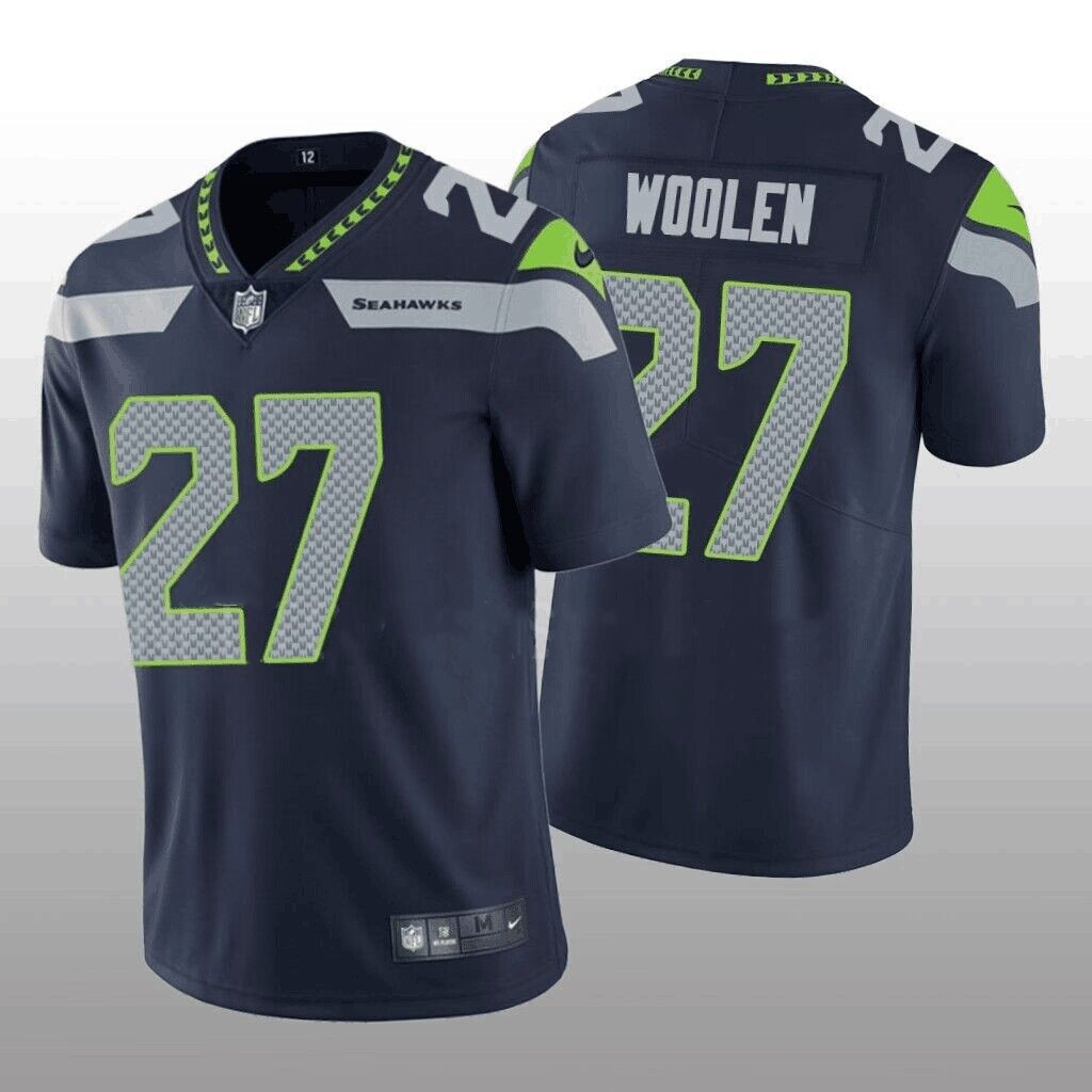 Seattle Seahawks #27 Tariq Woolen Navy Vapor Untouchable Stitched Football Jersey